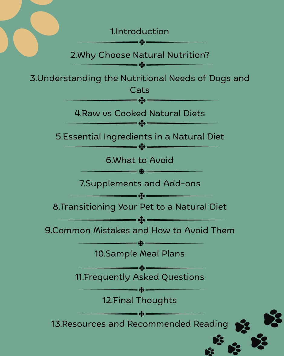 Nutrition for Dogs and Cats